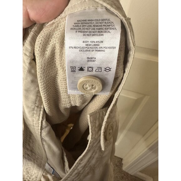 Columbia East Ridge Cargo Shorts Size 12 Beige Outdoor Hiking Lightweight Nylon - Picture 11 of 11